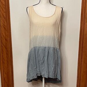 Staring at Stars Sleeveless Ombre Tunic - Cream and Blue
